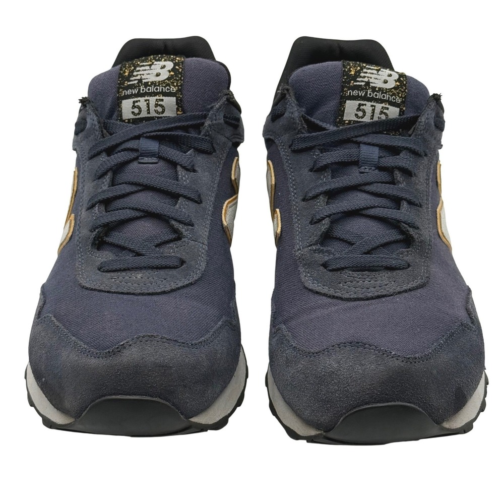 New Balance 515 Mens Size 12 Navy Blue Silver Yellow Sneakers ML515NBR Running - Picture 2 of 8